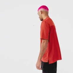 Kalenji T-shirt Running Respirant Et Ventilé Homme - Dry+ Breath Rouge Brique -Kalenji t shirt running respirant et ventile homme dry breath rouge brique 2