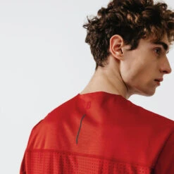 Kalenji T-shirt Running Respirant Et Ventilé Homme - Dry+ Breath Rouge Brique -Kalenji t shirt running respirant et ventile homme dry breath rouge brique 4