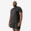 Kalenji T-shirt Running Respirant Homme - Dry Noir (du 4XL Au 5XL) -Kalenji t shirt running respirant homme dry noir du 4xl au 5xl