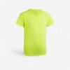 Kalenji Tee Shirt Enfant Athlétisme Club Personnalisable Jaune Fluo -Kalenji tee shirt enfant athletisme club personnalisable jaune fluo