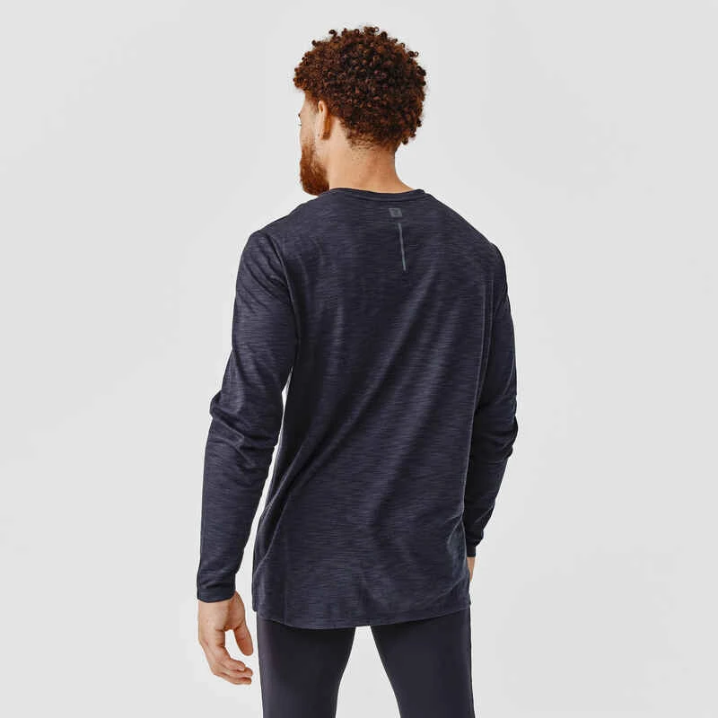 T-shirt running manches longues respirant homme - Dry+ noir Kalenji T-shirt Running Manches Longues Respirant Homme - Dry+ Noir -Kalenji tee shirt manches longues running run dry feel noir homme 1