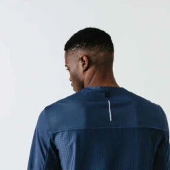 Kalenji T-shirt Running Respirant Et Ventilé Homme - Dry+ Breath Bleu Ardoise -Kalenji tee shirt running homme respirant kalenji dry breath bleu ardoise 4