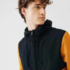 VESTE A CAPUCHE DE RUNNING HOMME KALENJI WARM + MARRON OCRE -Kalenji veste a capuche de running homme kalenji warm marron ocre 7