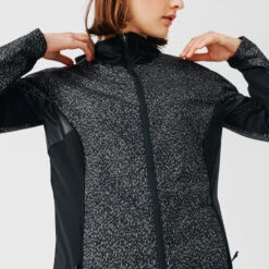 Kalenji Veste à Capuche Running Avec Motifs Réfléchissants Femme - Rain Night Noire -Kalenji veste a capuche running avec motifs reflechissants femme rain night noire 10