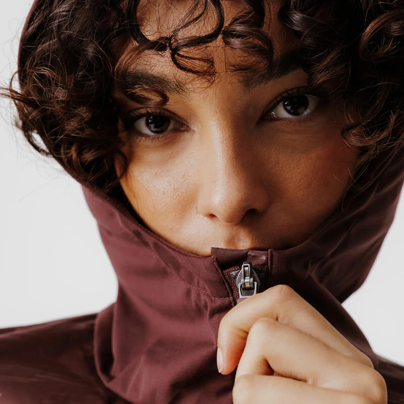 Veste à capuche running déperlante femme - Rain marron Kalenji Veste à Capuche Running Déperlante Femme - Rain Marron -Kalenji veste a capuche running deperlante femme rain marron 5