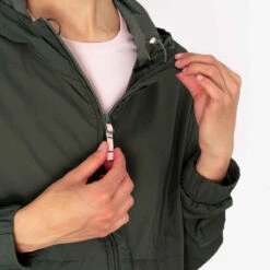 Kalenji Veste Running Coupe Vent Femme - Wind Breath Kaki -Kalenji veste coupe vent femme de running kaki 10