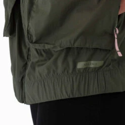 Kalenji Veste Running Coupe Vent Femme - Wind Breath Kaki -Kalenji veste coupe vent femme de running kaki 9