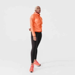 Kalenji Veste Running Coupe Vent Femme - Wind Corail 6 Kalenji Veste Running Coupe Vent Femme - Wind Corail -Kalenji veste coupe vent running run wind rose corail fluo femme 4