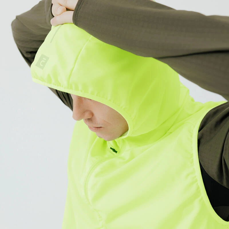 VESTE COUPE VENT SANS MANCHES DE RUNNING HOMME KALENJI RUN WIND JAUNE FLUO VESTE COUPE VENT SANS MANCHES DE RUNNING HOMME KALENJI RUN WIND JAUNE FLUO -Kalenji veste coupe vent sans manches de running homme kalenji run wind jaune fluo 2