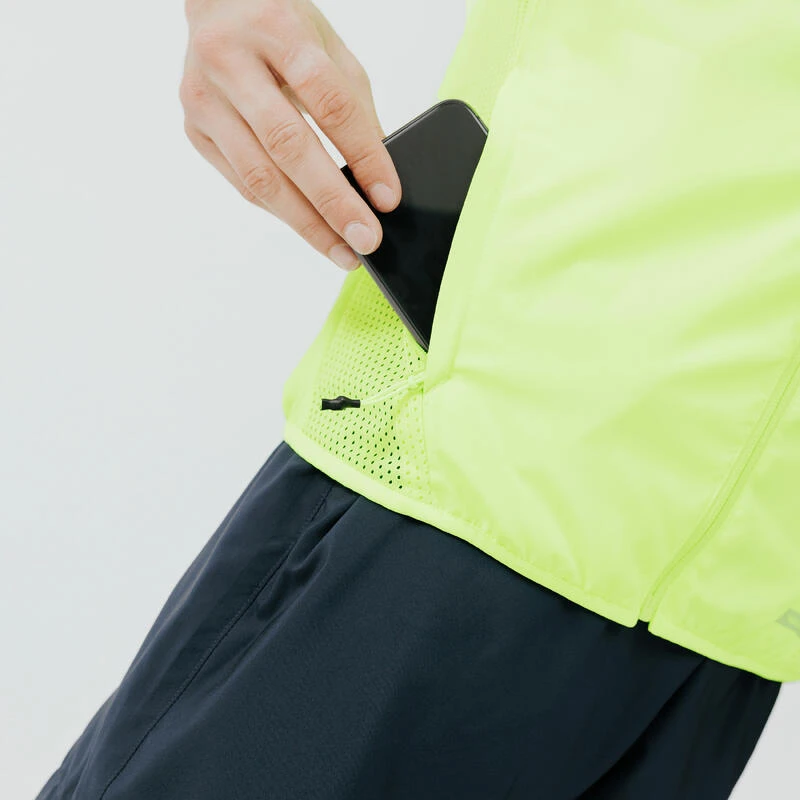 VESTE COUPE VENT SANS MANCHES DE RUNNING HOMME KALENJI RUN WIND JAUNE FLUO VESTE COUPE VENT SANS MANCHES DE RUNNING HOMME KALENJI RUN WIND JAUNE FLUO -Kalenji veste coupe vent sans manches de running homme kalenji run wind jaune fluo 3