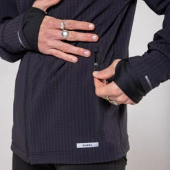 Kalenji VESTE MANCHES LONGUES RUN 500 HOMME WARM NOIRE -Kalenji veste manches longues run 500 homme warm noire 2