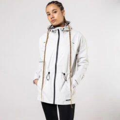 Kalenji VESTE RAIN RUN 500 FEMME BEIGE -Kalenji veste rain run 500 femme beige 4