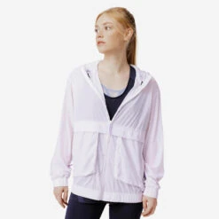 Kalenji Veste Running Coupe Vent Femme - Wind Breath Mauve